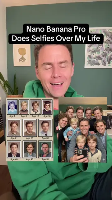 Google’s Nano Banana Pro lets you take a few photos of yourself at different age