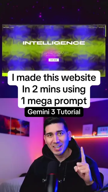I made this website in less than 5 mins using just 1 mega prompt in Gemini 3 Gem