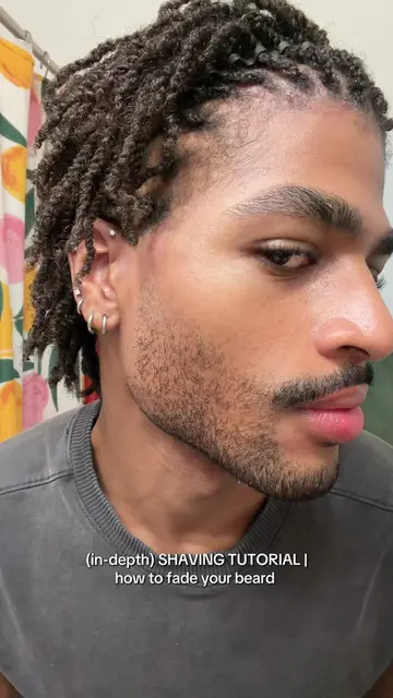 in depth tutorial on how to shave & fade your beard! ⭐️ #beard #shaveroutine #sh