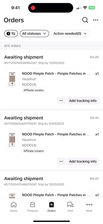 This is just from TikTok…not including our Amazon or website sales. I cannot tha
