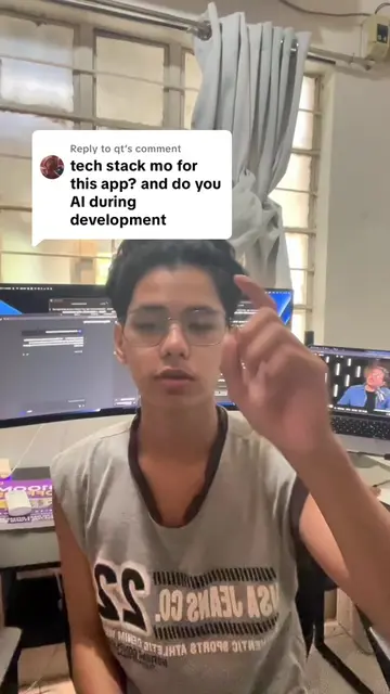Replying to @qt Tech Stack Im using sa app ko