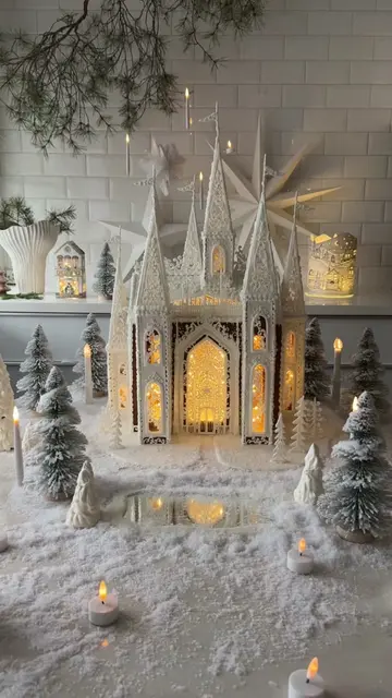 My Narnia inspired gingerbread castle✨  Do YOU like this one? #gingerbread #ging