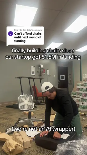 Replying to @Jeb Jeba please send more chairs  #startup 