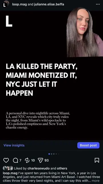 #losangeles VS #miami VS #nyc- who wins nightlife?? #nightlife #goingout 