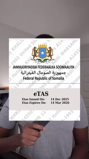 Got my Somali visa. 