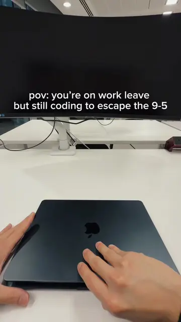 pov: you’re on work leave but still coding to escape the 9-5 #code #softwareengi