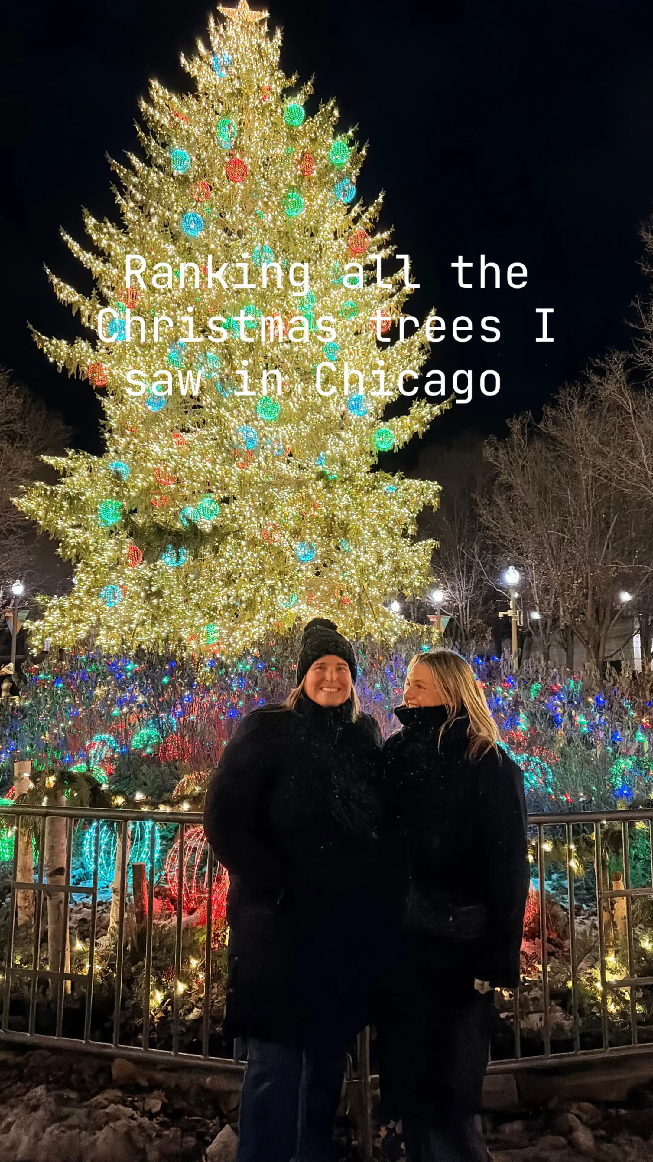 My thoughts on all the Christmas trees I saw in Chicago.
