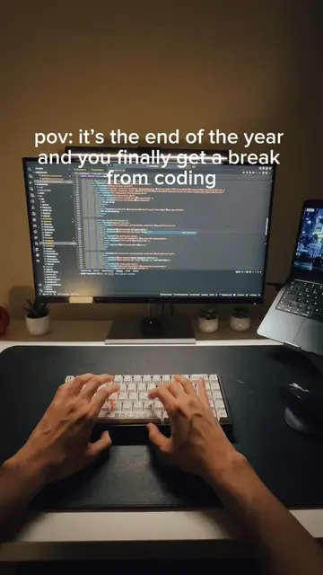 pov: it’s the end of the year and you finally take a break from coding #coding #