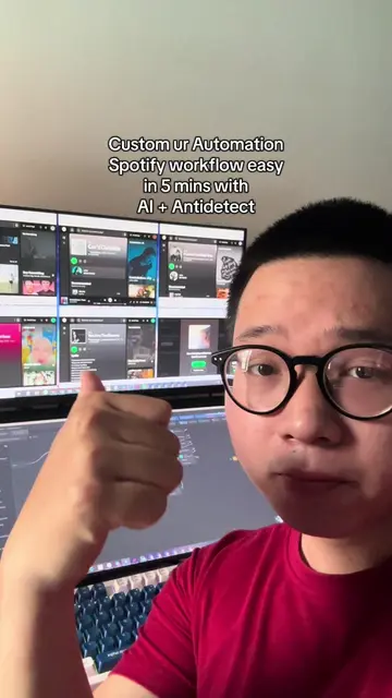 Custom ur Automation Spotify workflow easy in 5 mins with  AI + Antidetect #auto