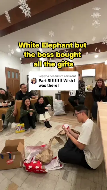 Replying to @Kendra12 White Elephant but the boss bought all the gifts! #whiteel