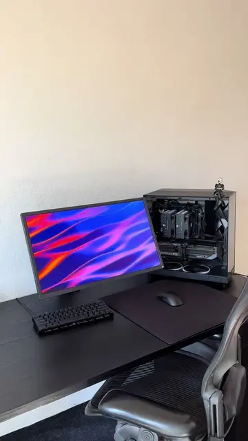 new monitor soon, same model higher refresh rate.  #desksetup #minimalist #techt