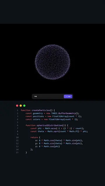 Moving Particle Using JavaScript! #htmlcss #javascript #coding #programming #ffy