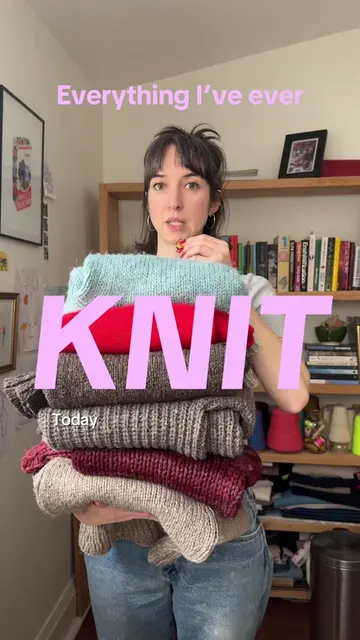 Did she just upload a 5 minute video about knitting? Yes. Happy NYE you filthy a