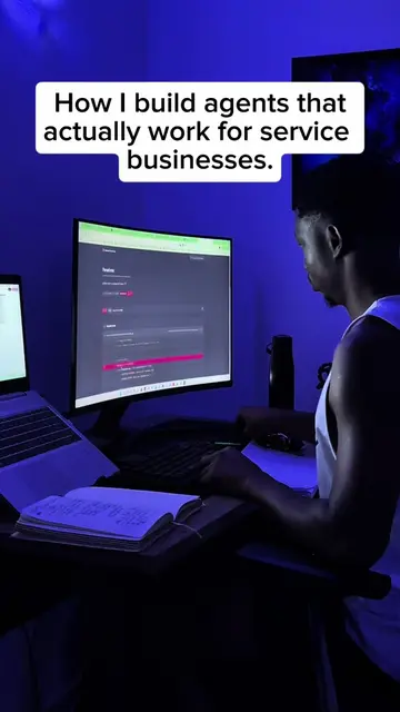 Everyone asks how I build AI agents that actually work for service businesses. I