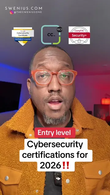 Entry level cybersecurity certifications for 2026. #cybersecurity #comptia #goog