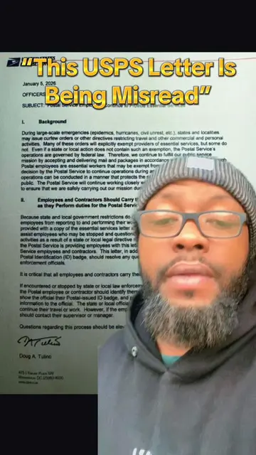 This USPS Letter Is Being Misread — It’s a Routine Internal Memo, Not a Lockdown