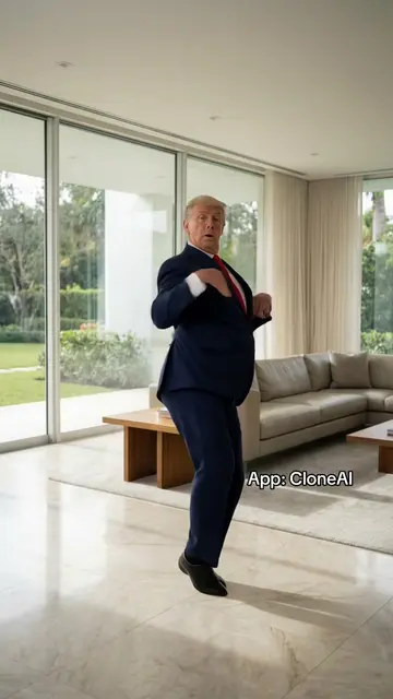 He slayed this trend❤️‍🔥 #aidance #cloneai #donaldtrump #fyp #aivideo 