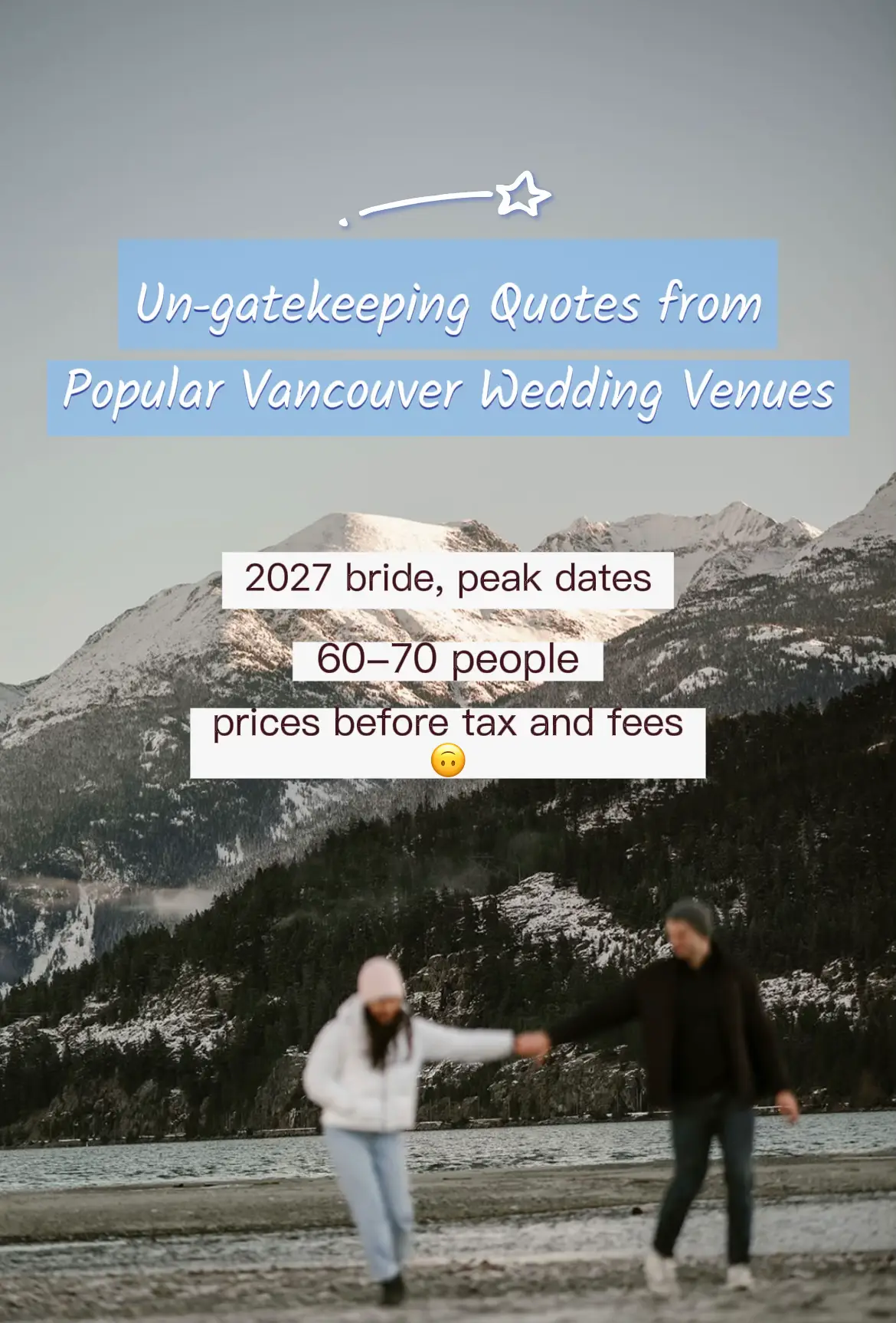 The  greater Vancouver area has no shortage of beautiful venues 🤍  Also there’s