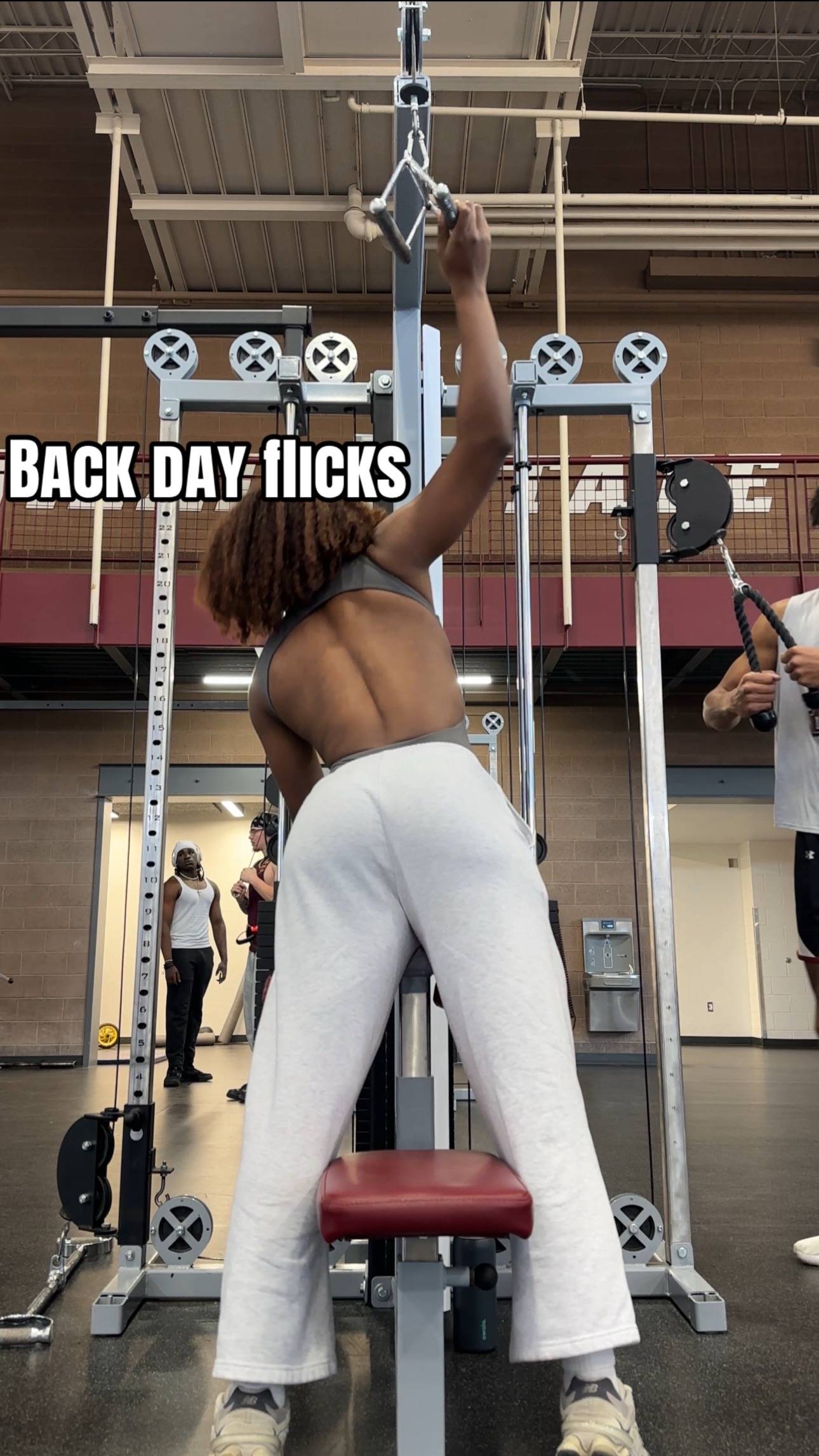 Your back rolls are tired of being there. Go hit a back workout. It’s not everyd