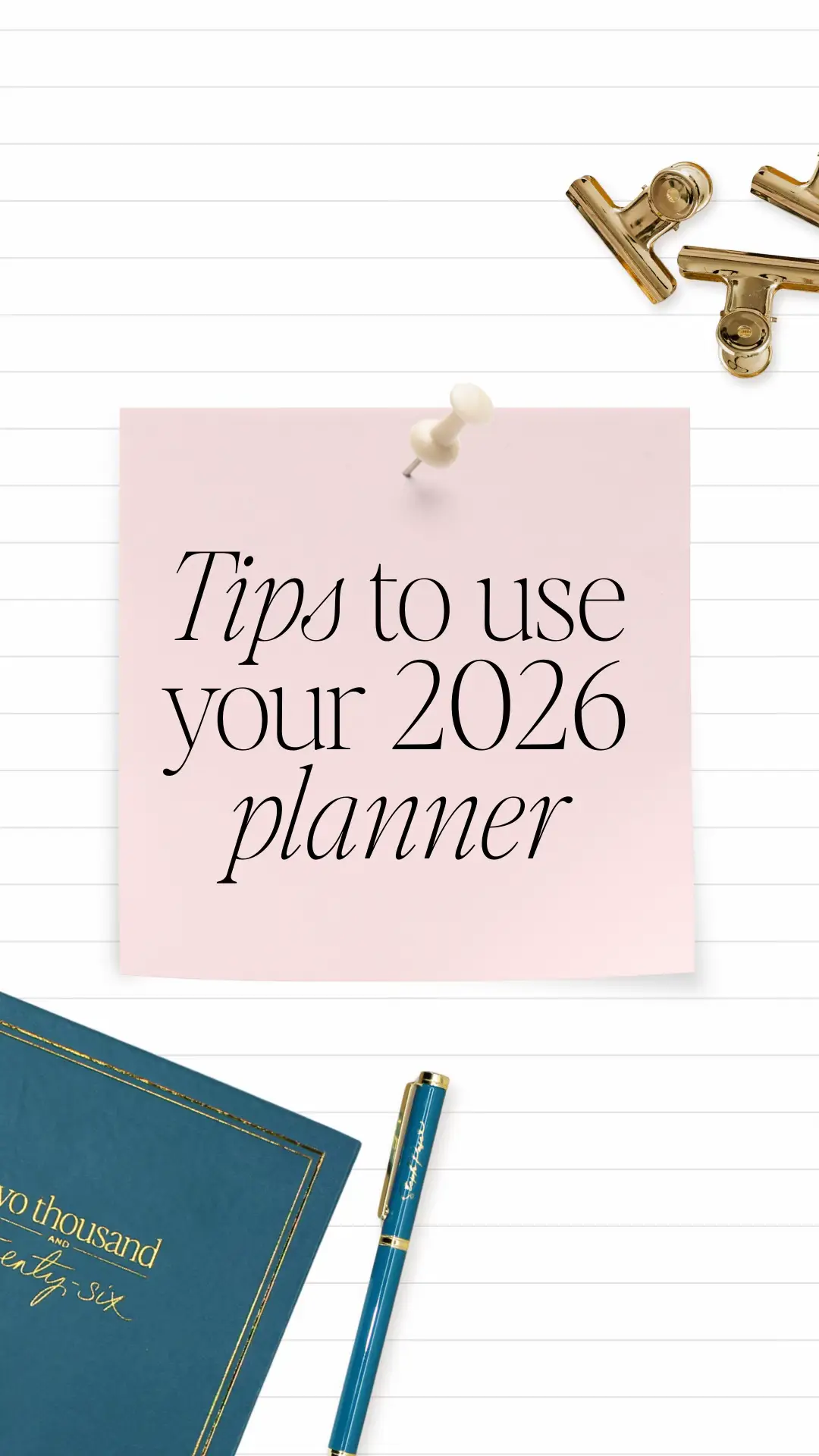 Planning tips you cannot overlook in 2026 ✨ ▫️ Plan at the same time every day ▫