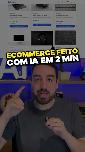 Você não vai acreditar que existe IA que criar App sozinha 🤖 Criei um e-commerc