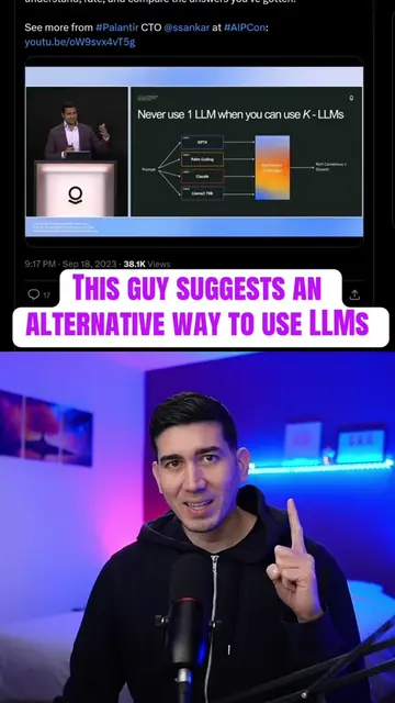 This guy suggests an alternative way to use LLM’s which is to feed a prompt into