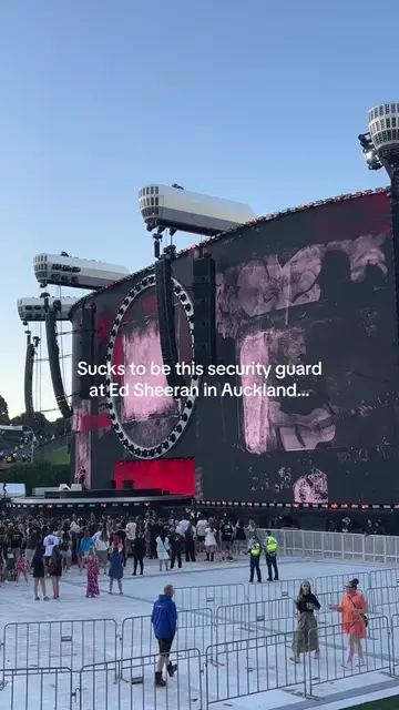 Bro’s going through it… hope they’re paying the security guards at Ed Sheeran en