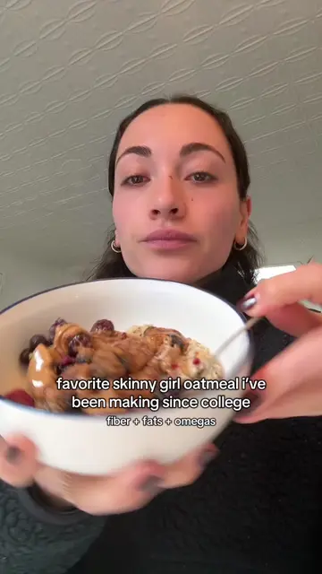 skinny girl recipe series is back!! fav healthy oatmeal blend 🤌🏼 #breakfastrec