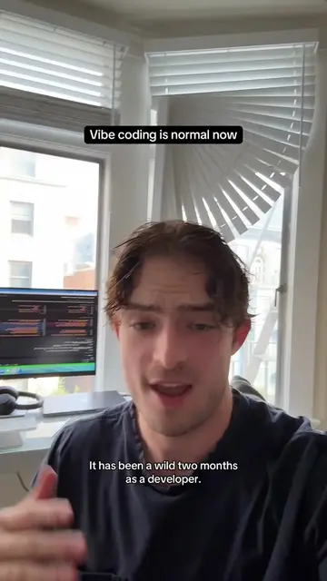 Vibe coding is normal now 🤷‍♂️ #dev #code #claude #cursor 