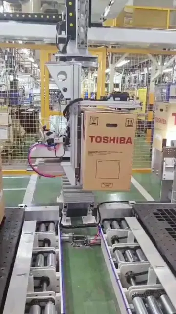 Carton Handling Gantry Robot | High-Speed Automated Box Palletizing & Transfer S