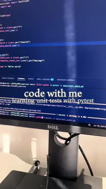 started learning pytest today, and will spend the next few days or so continuing
