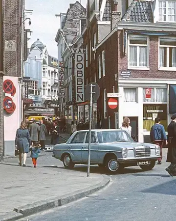 Amsterdam in the 1970s and 1980s moved on trams, bikes, and compact cars, all sh