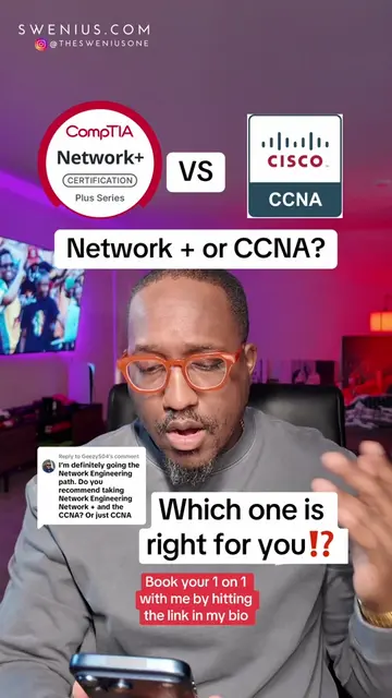 Replying to @Geezy504 Network+ teaches you what networking is. CCNA teaches you 