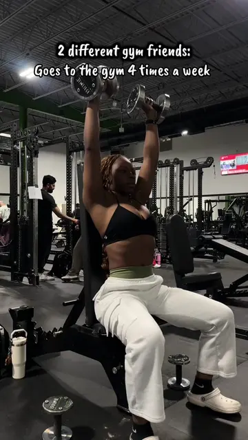 It was bring your friend to the gym day @sydney_f.u._ller  #pushday #shoulders #