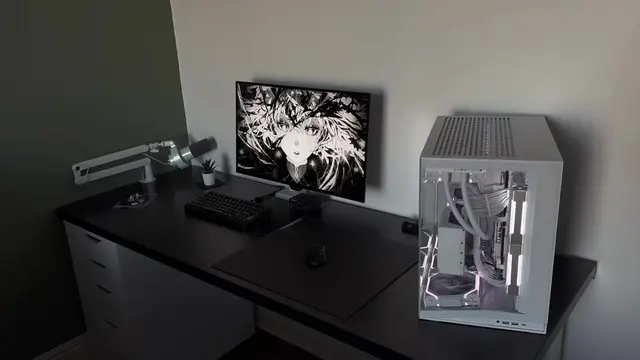 Peak setup? #blacksetup #whitesetup #techtok #minimalist #fyp 