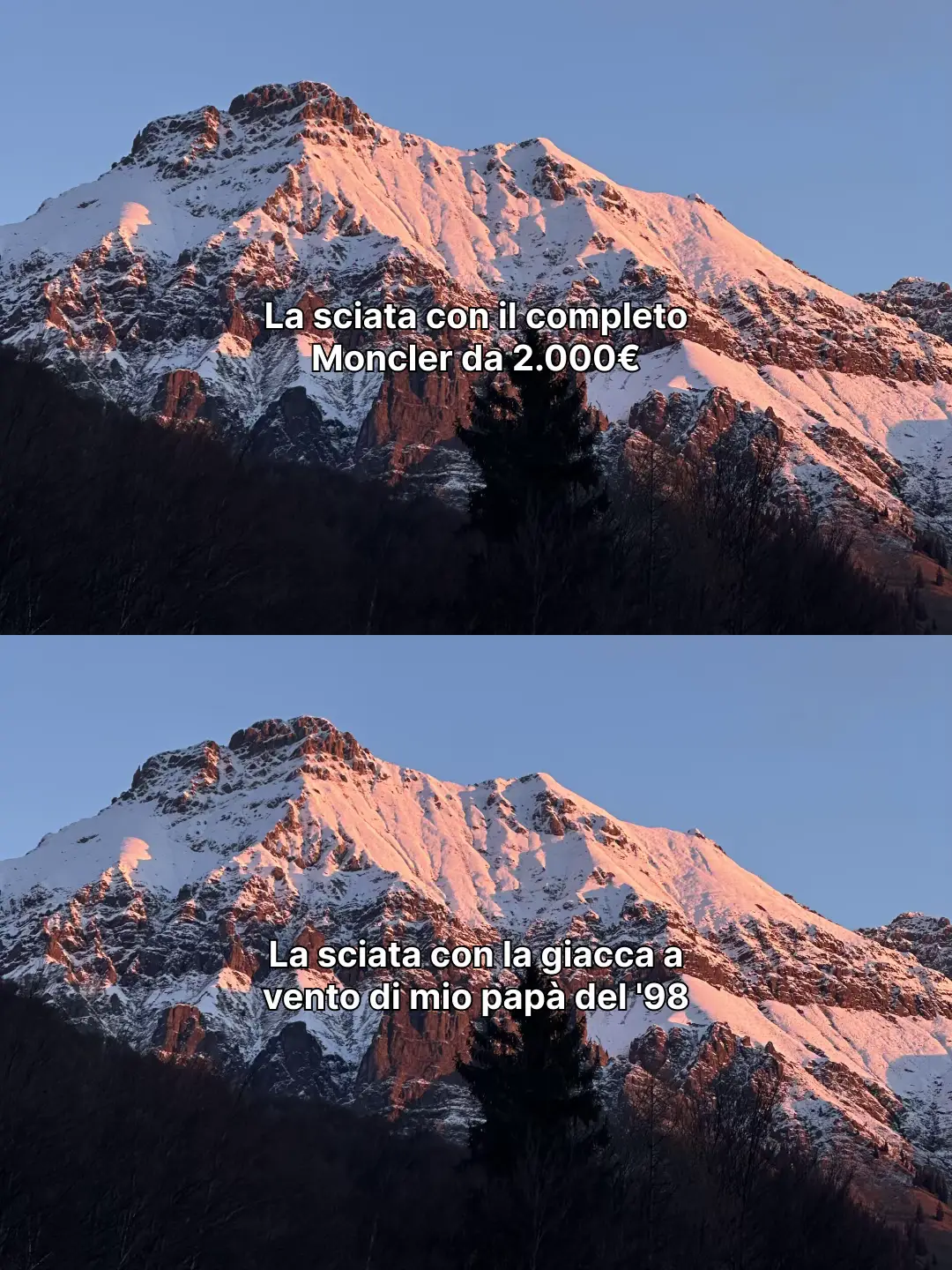 Quante volte a sciare ci si fa paranoie su tutto? Ormai sembra che la montagna s