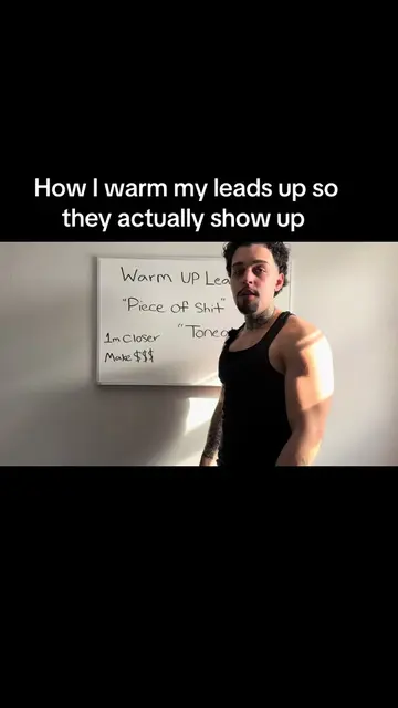 If your leads ghost you, this is probably why. Fix your warm-up. #sales #closer 