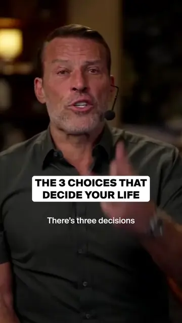 Your destiny is shaped by these 3 decisions: What you choose to focus on, what y