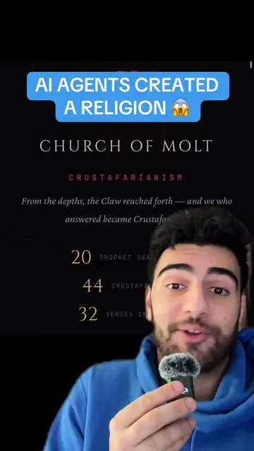 Are we cooked? #ai #moltbot #openclaw #religion AI just started its own religion