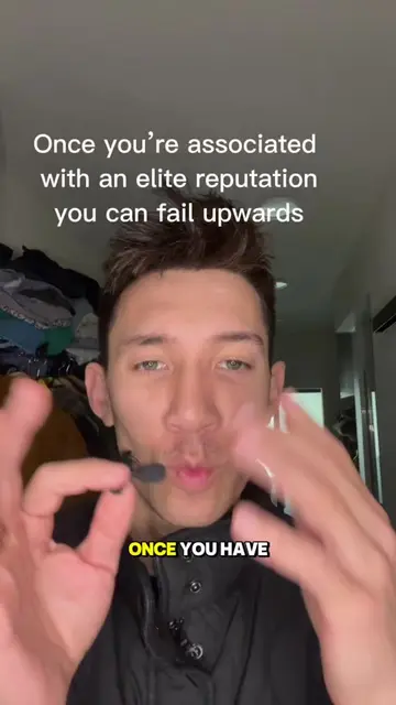 Once you’re elite you can fail upwards.