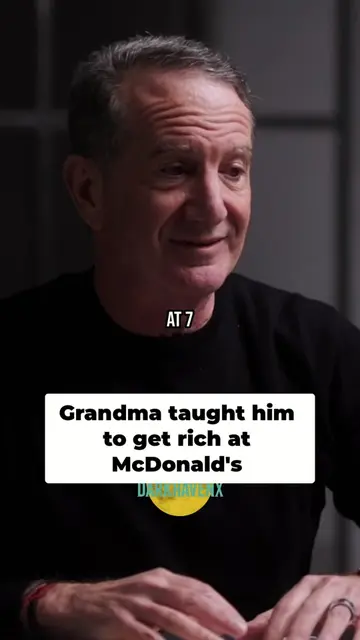 Grandma's McDonald's lesson at 7: consumer, employee, or investor? Blew my mind 