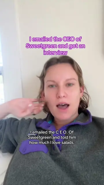 Shoot your shot 🥗 #sweetgreen #interviewtips #jobsearchtips #resumetips #recrui