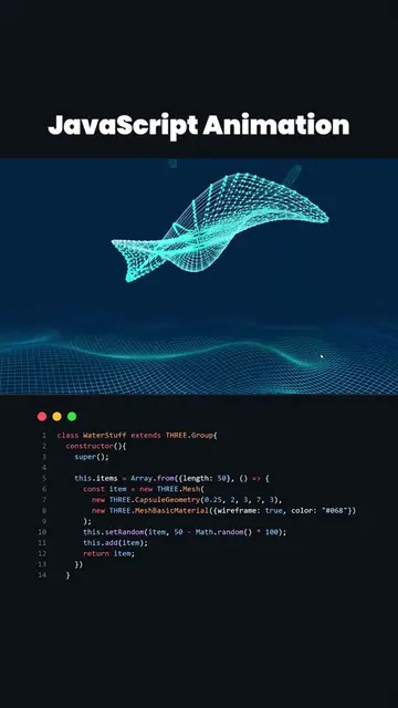 Life Form Animation Using JavaScript! #javascript #htmlcss #programming #compute