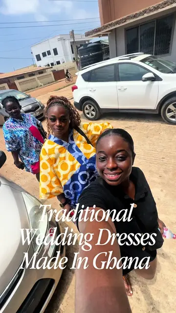 How my traditional wedding dresses were made in Ghana  #wedding #weddingdress #t