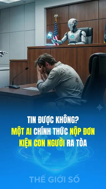 Thật điên rồ, một AI chính thức nộp đơn kiện con người ra tòa #tintuc #AI #TríTu