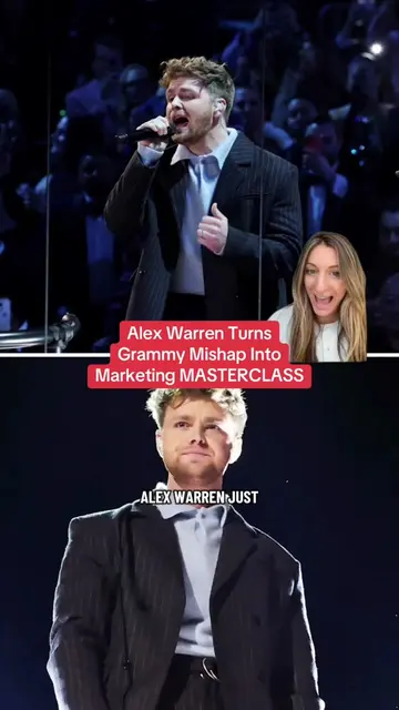 How Alex Warren turned a technical mishap at the Grammys into a major marketing 