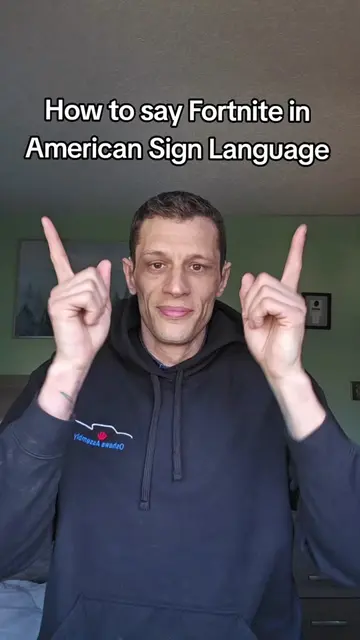 How to sign “Fortnite” in ASL 🎮 Whether you’re talking about your favourite gam
