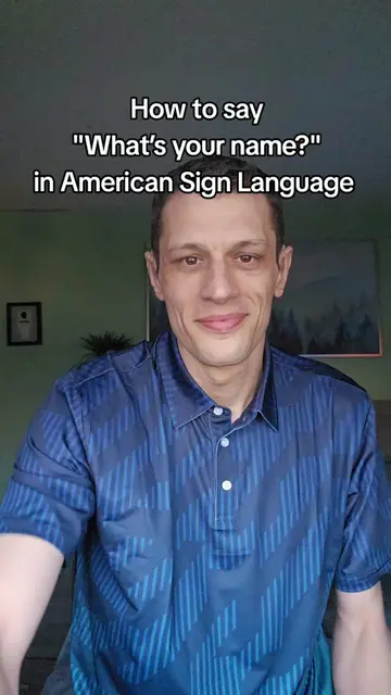 Learning how to say “What’s your name?” in ASL 🤟 One of the first questions you