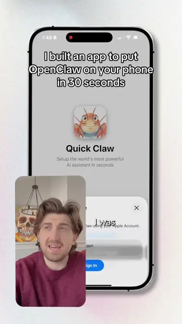 I built the first iOS app to setup open claw straight from your iPhone!! 