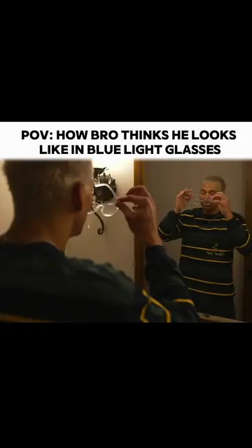 Easy glow up ngl #marlon #bluelightglasses #clearbluelightglasses #mogged #fyp 